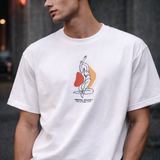 🟡 PRÉCOMMANDE: T-shirt Minimaliste Brodé 100% Coton – Design Femme Assise Ma boutique