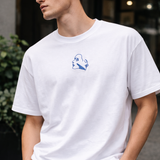 🟡 PRÉCOMMANDE: T-shirt Minimaliste Brodé 100% Coton – Design Aura Rich.Art