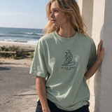 🟡 PRÉCOMMANDE: T-shirt Minimaliste Brodé 100% Coton – Design Matisse (F) Ma boutique