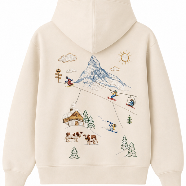 Ski Switzerland - Hoodie brodé