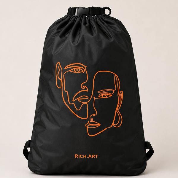 Sac à Dos Étanche Imperméable One Line Art Minimaliste | Waterproof Vélo, Plage & Outdoor