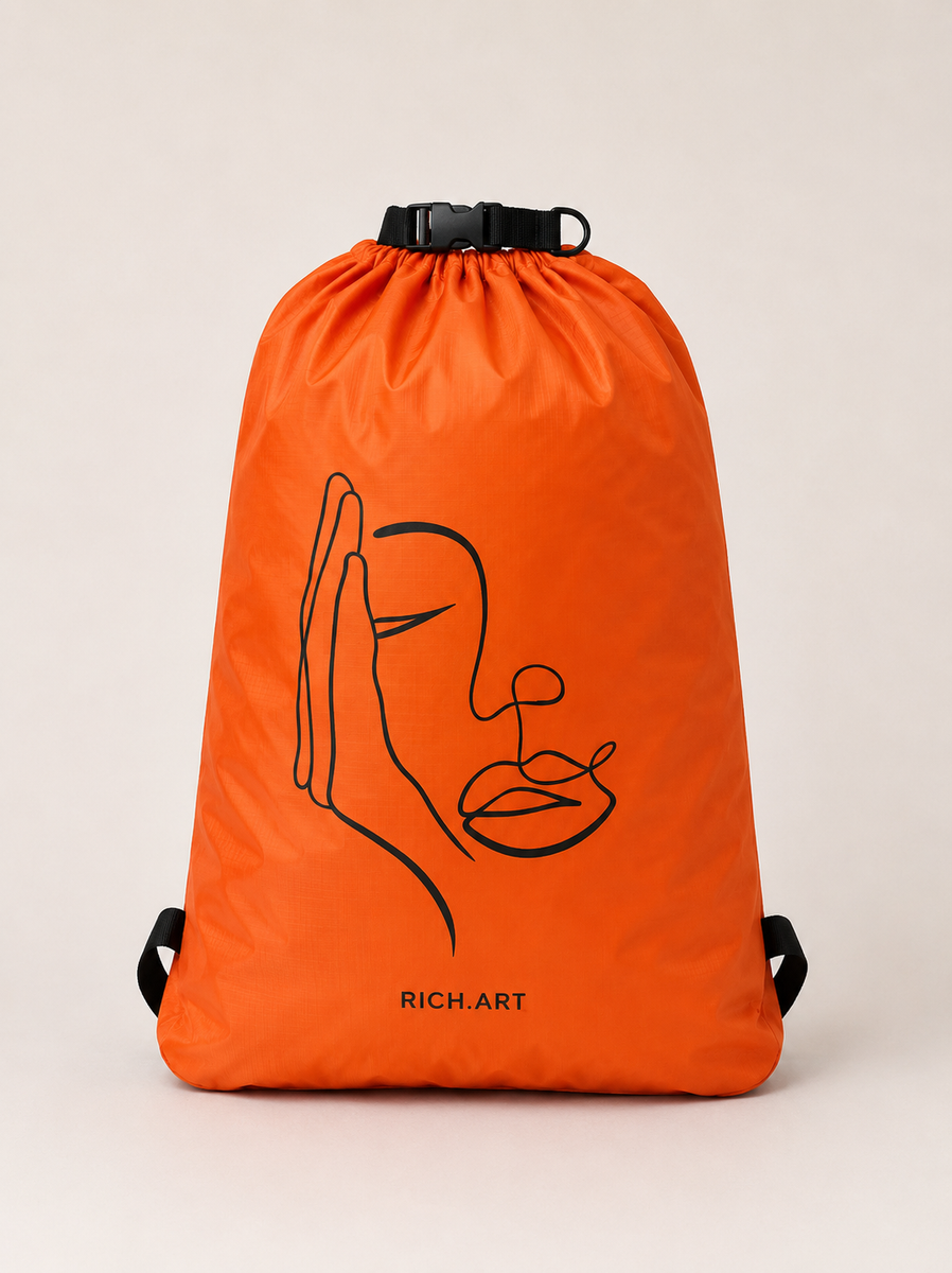 Sac à Dos Étanche Imperméable One Line Art Minimaliste | Waterproof Vélo, Plage & Outdoor