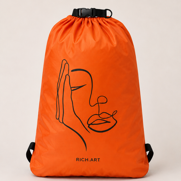 Sac à Dos Étanche Imperméable One Line Art Minimaliste | Waterproof Vélo, Plage & Outdoor