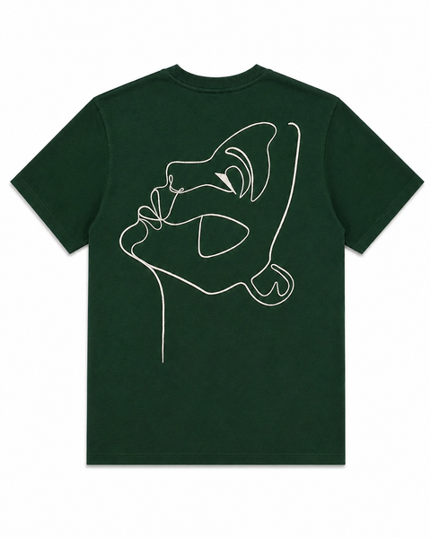 T-Shirt – One-Line-Draw-Stickerei