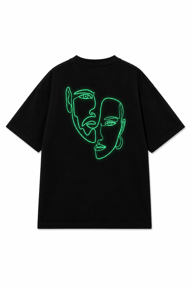 Double Visage T-Shirt Phosphorescent Glow in the Dark – Rich.Art