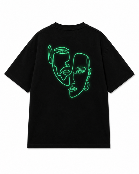 Double Visage T-Shirt Phosphorescent Glow in the Dark – Rich.Art