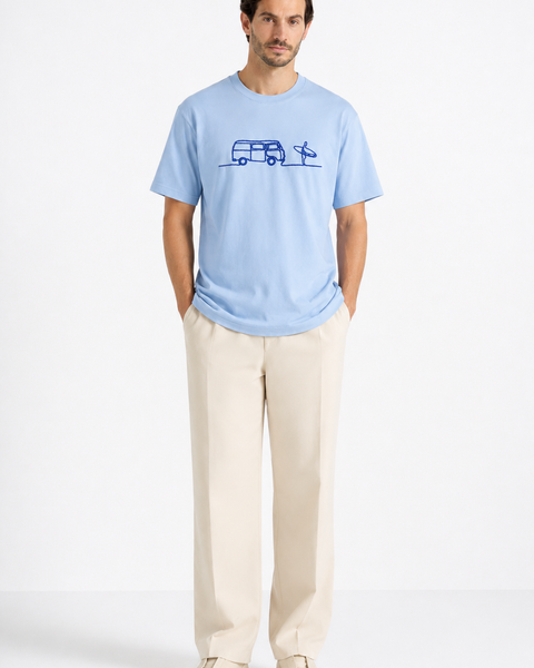 T-Shirt – Surf-Stickerei