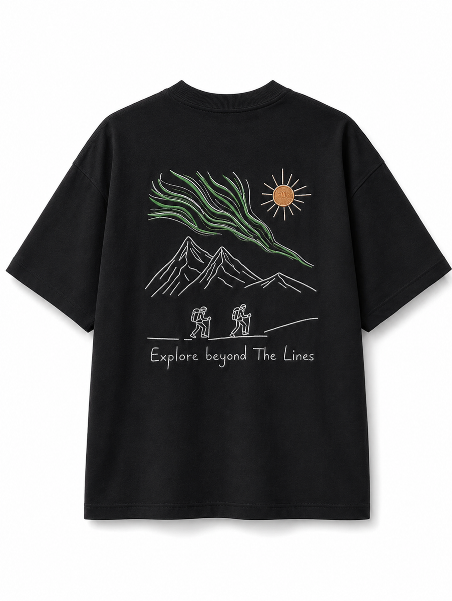 Island - Besticktes T-Shirt