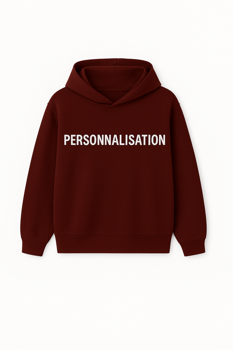 Hoodie Brodé 100% Coton – Entièrement Personnalisable (Couleurs, Grammage, Broderie)