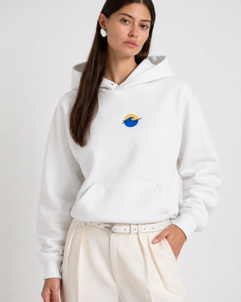 Welle – Bestickter Hoodie