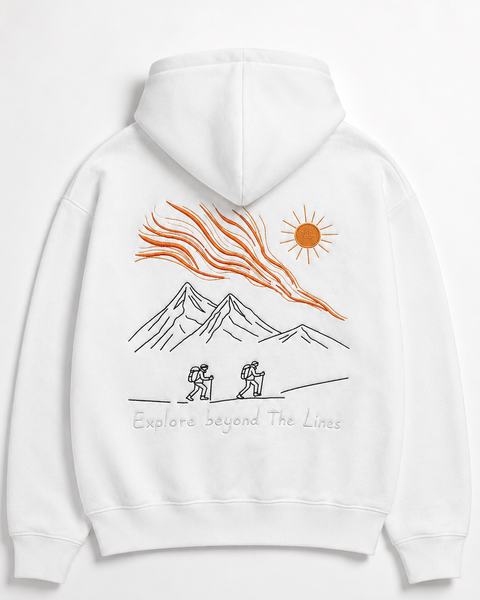 Island – Bestickter Kapuzenpullover
