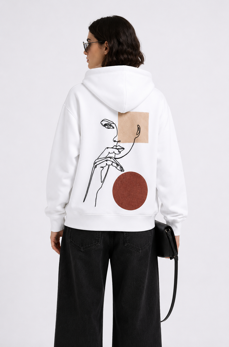 Design Pensive – Hoodie Textildruck