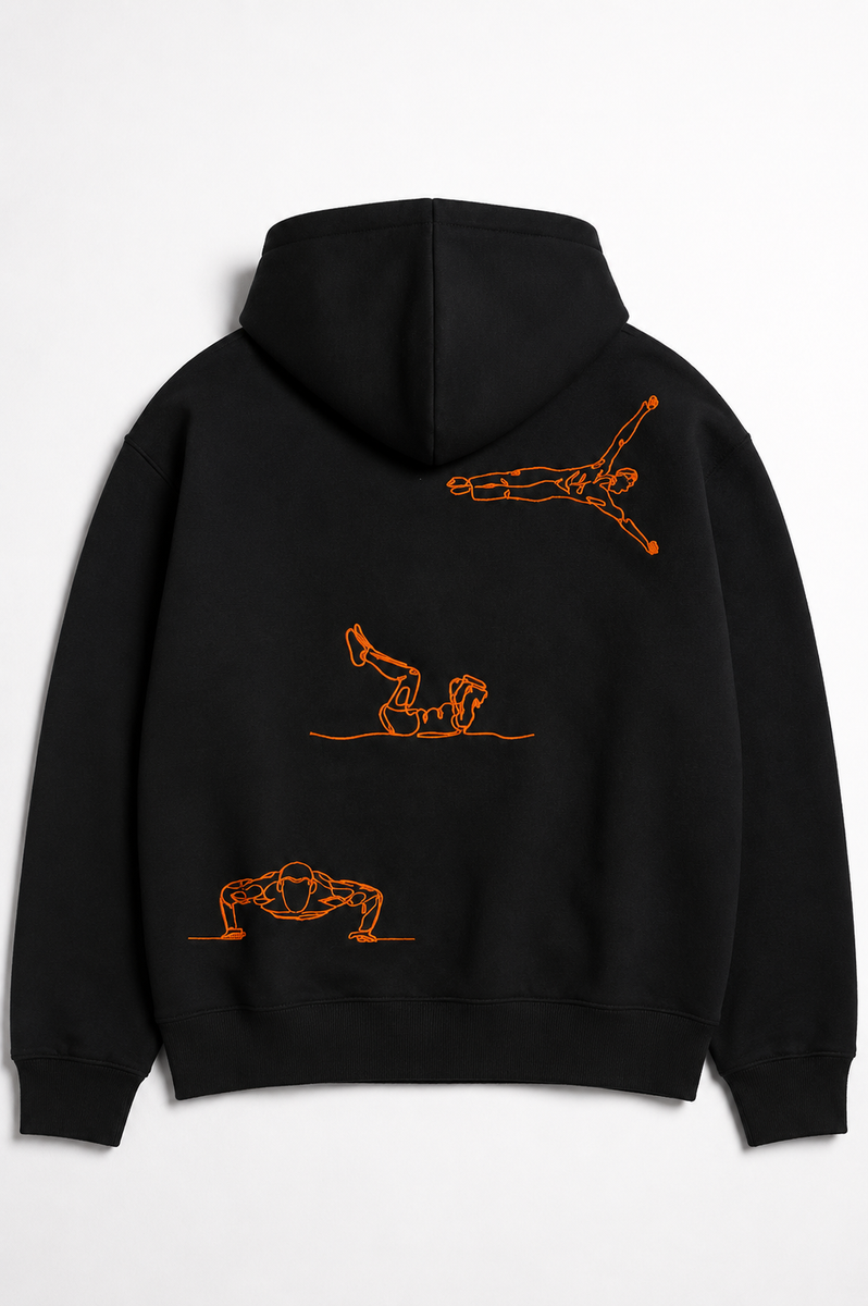 Kapuzenpullover – Street-Workout Stickerei