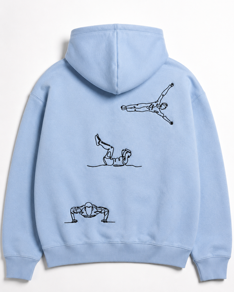 Kapuzenpullover – Street-Workout Stickerei
