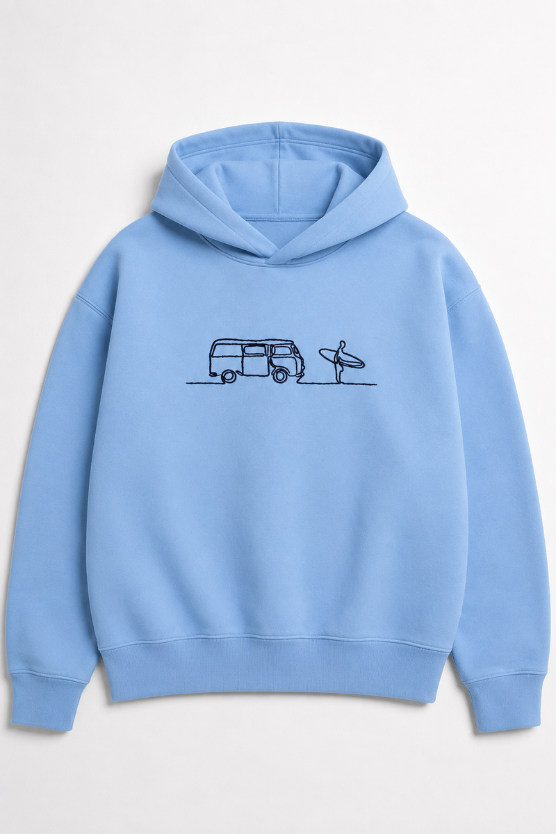 Kapuzenpullover - Stickerei Surf