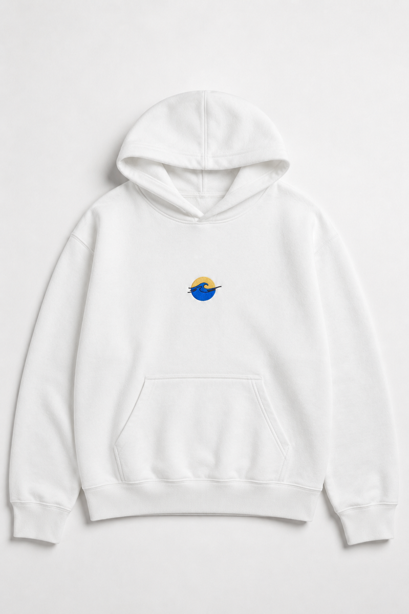 Welle – Bestickter Hoodie