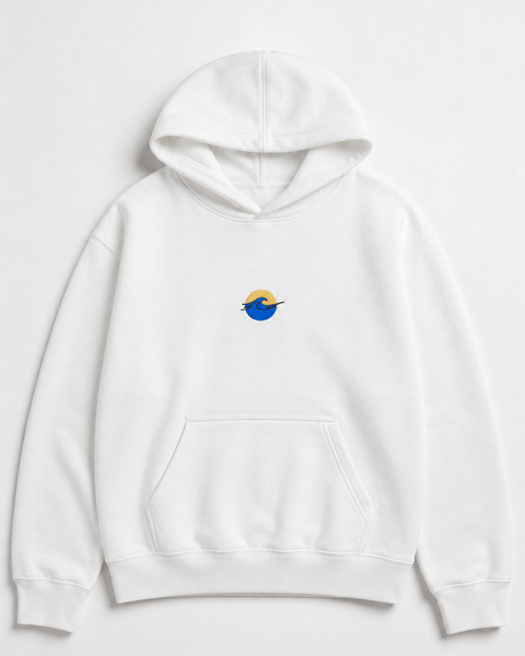 Welle – Bestickter Hoodie