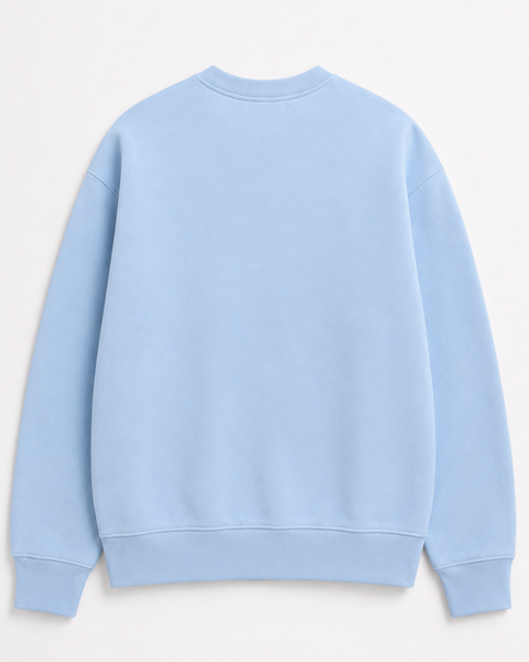 Cupidon Hoodie Brodé One Line Bleu Ciel – Rich.Art