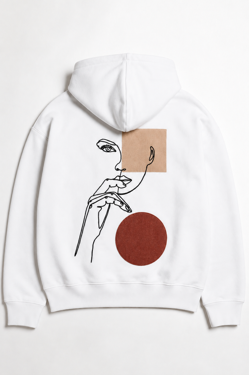 Design Pensive – Hoodie Textildruck