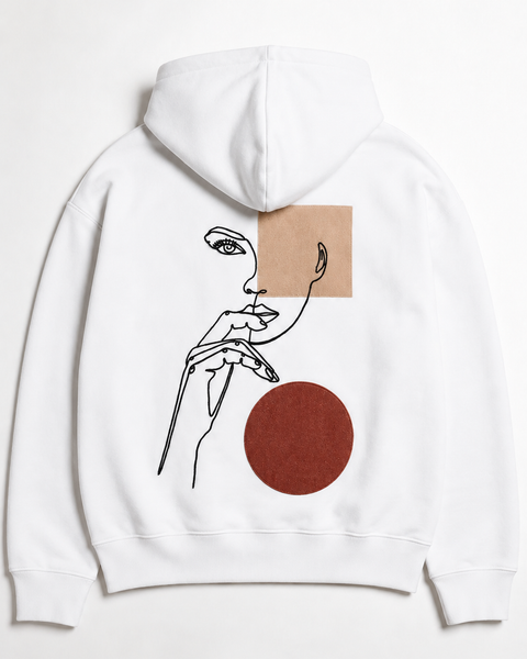 Design Pensive – Hoodie Textildruck