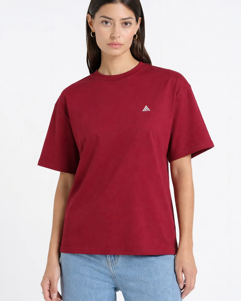 Visage Caché – T-shirt Brodé One Line Art