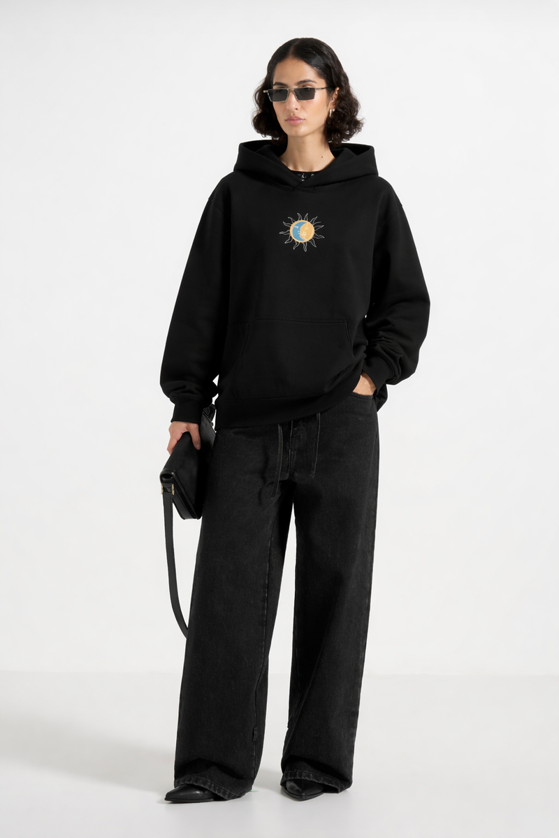Soleil/Lune - Hoodie brodé Rich.Art