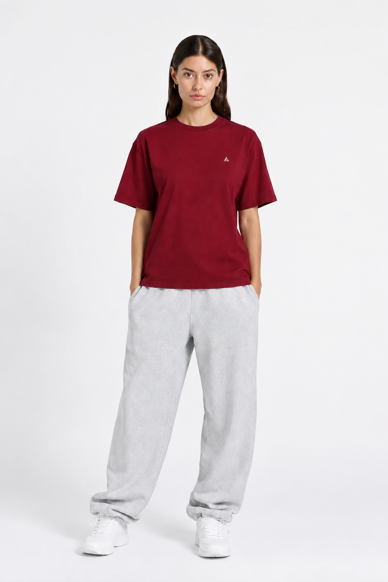 T-Shirt – Gesticktes verdecktes Gesicht