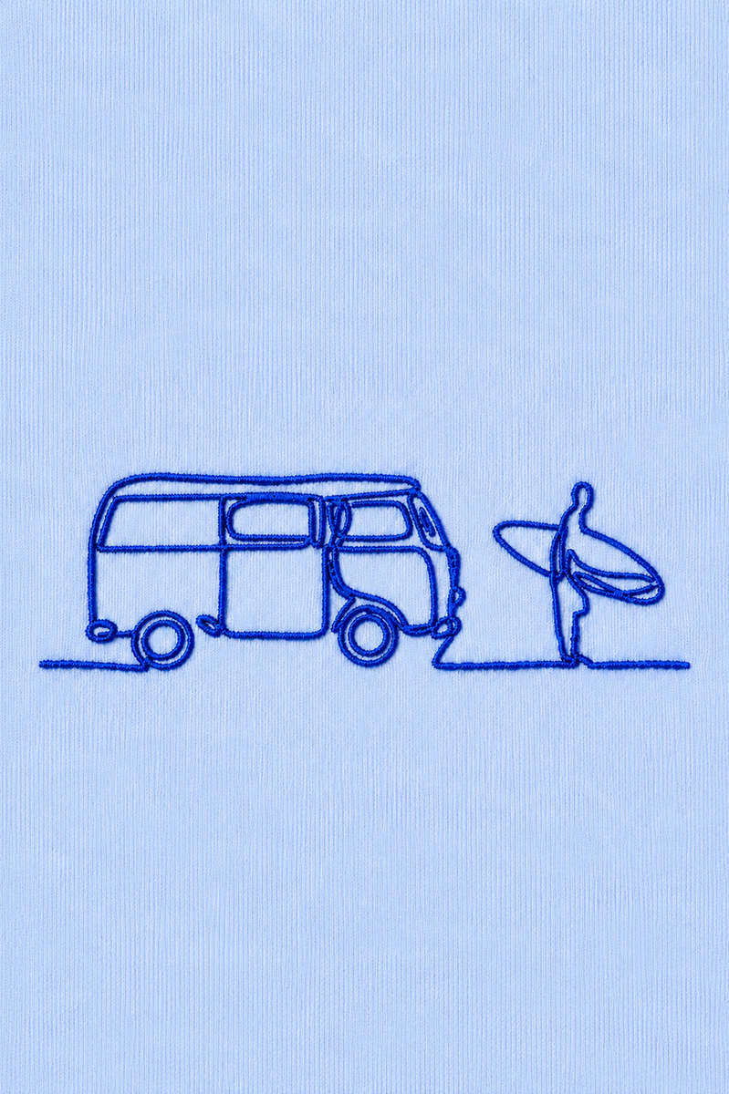 T-Shirt – Surf-Stickerei
