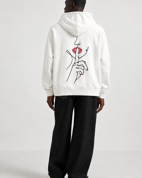 Silence – Bestickter Hoodie
