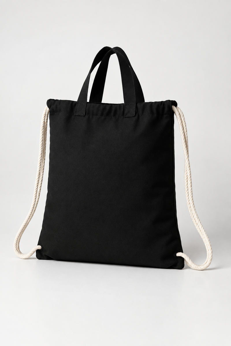 Double Visage - Tote-bag brodé One Line Art