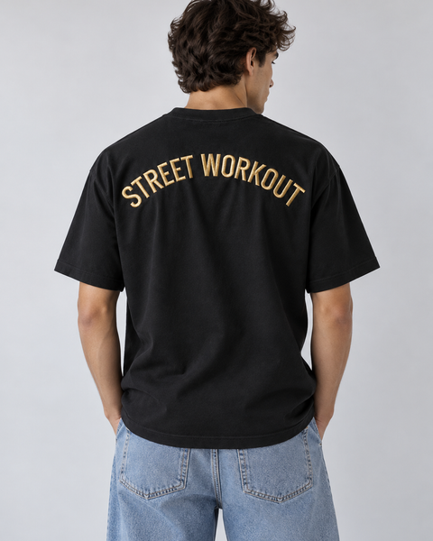 Street-Workout – Besticktes T-Shirt
