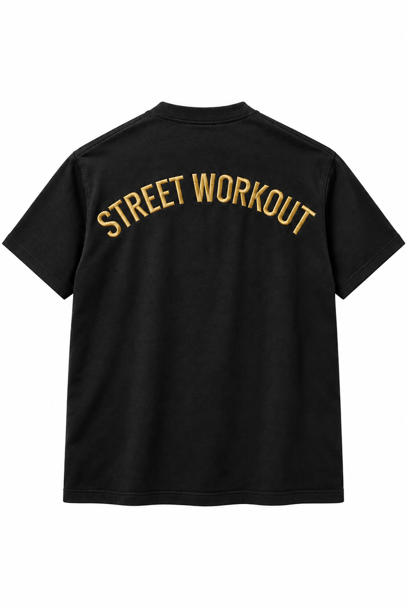 Street Workout Village Neuf Embroidered T-Shirt | Limited Edition | Rich.Art