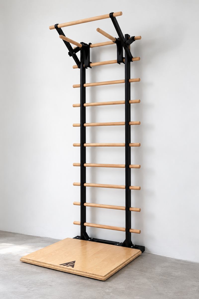 Barre de Traction Bois & Acier Station Complète Calisthenics – Rich.Art