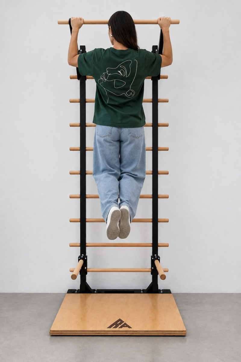 Barre de Traction Bois & Acier Station Complète Calisthenics – Rich.Art