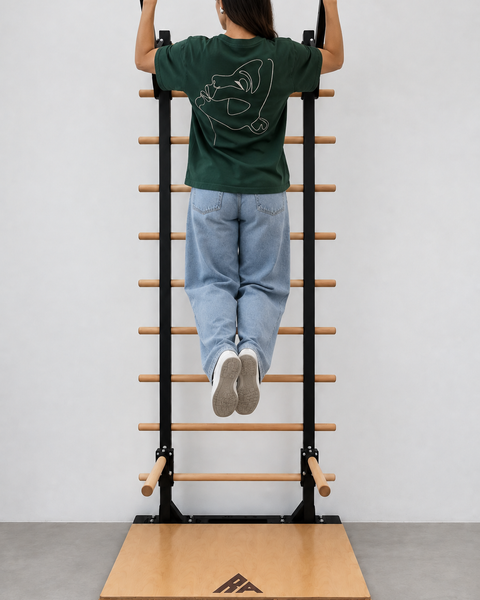 Barre de Traction Bois & Acier Station Complète Calisthenics – Rich.Art