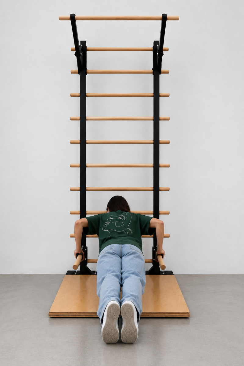 Barre de Traction Bois & Acier Station Complète Calisthenics – Rich.Art