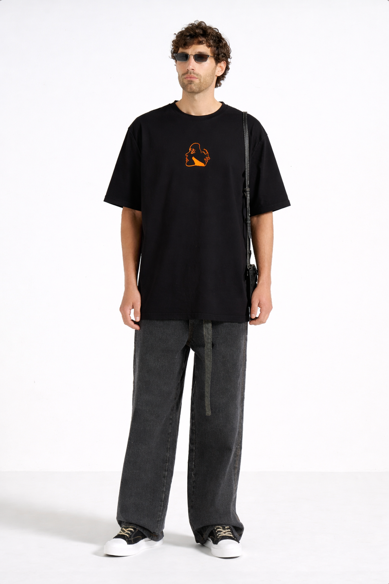 Aura – T-shirt Brodé One Line Art