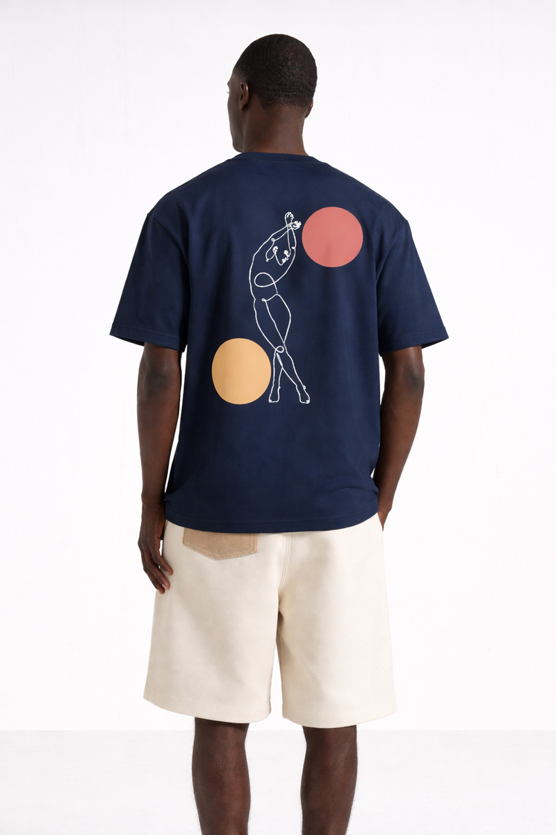 Danse des Formes – T-shirt Imprimé One Line Art
