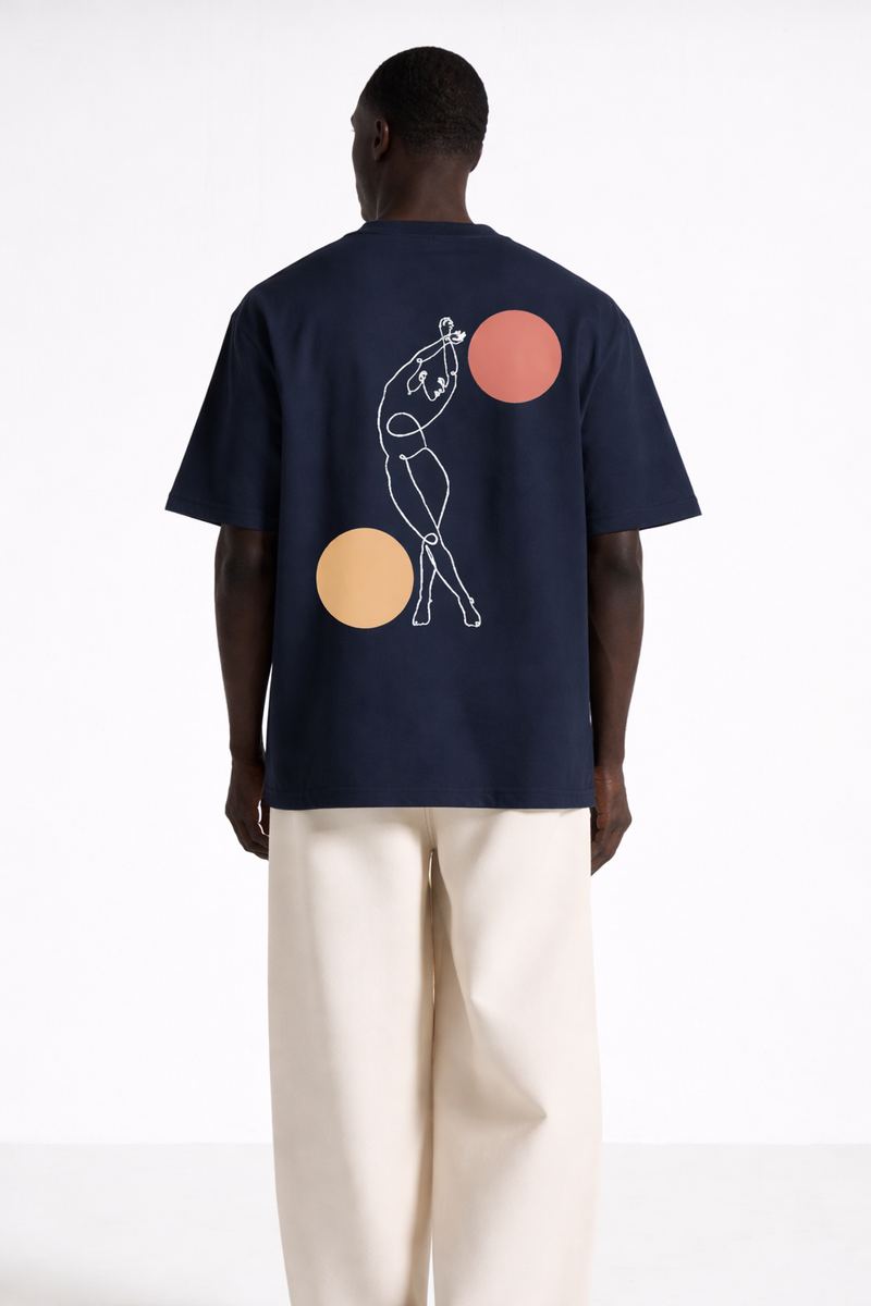 Danse des Formes – T-shirt Imprimé One Line Art