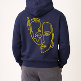 Hoodie 460g 100% Coton – Broderie Minimaliste - Design Double Visage Rich.Art