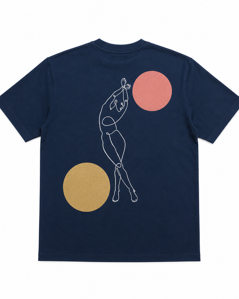 Danse des Formes – T-shirt One Line Art Minimaliste