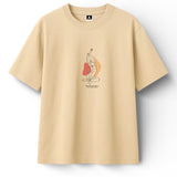 T-shirt Minimaliste Brodé 100% Coton – Design Femme Assise Ma boutique