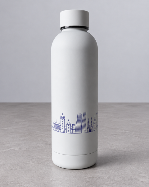 Basel Edition Stainless Steel Water Bottle 500ml | Minimalist Design | Rich.Art