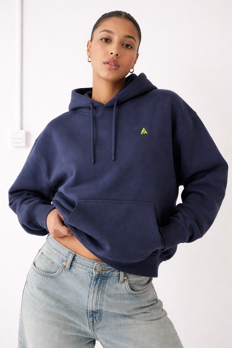 Hoodie 460g 100% Coton – Broderie Minimaliste - Design Danse des Formes (F) Rich.Art