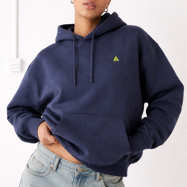 🟡 PRÉCOMMANDE: Hoodie 460g 100% Coton – Broderie Minimaliste - Design Danse des Formes (F)