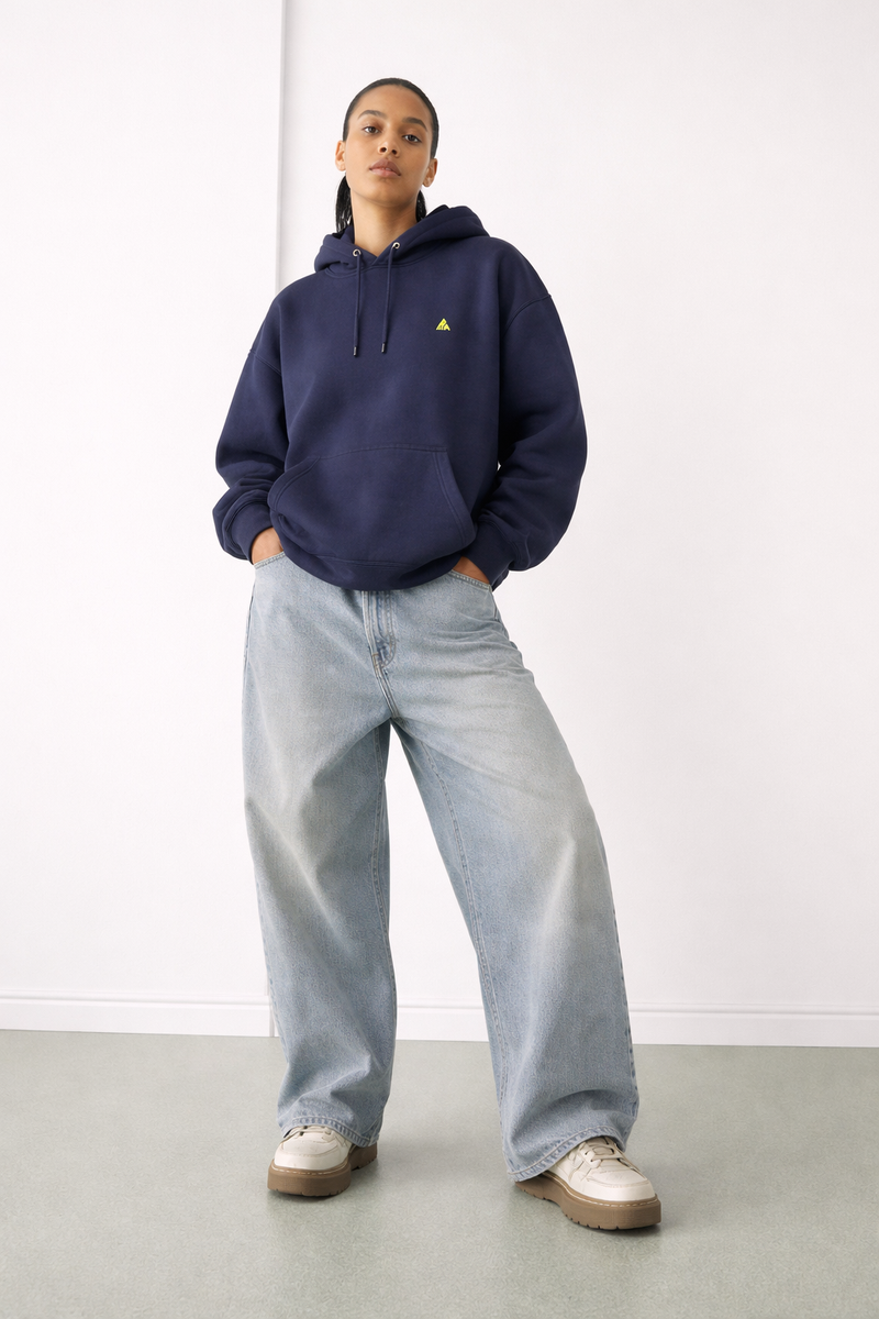 Hoodie 460g 100% Coton – Broderie Minimaliste - Design Danse des Formes (F) Rich.Art