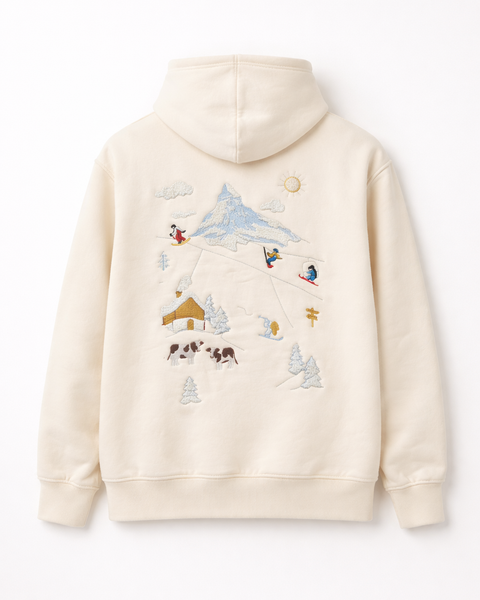 🟡 PRÉCOMMANDE: Hoodie Ski Switzerland