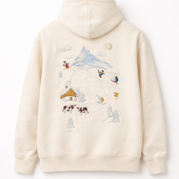 🟡 PRÉCOMMANDE: Hoodie Ski Switzerland