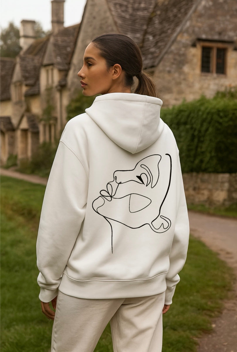 Hoodie One Line draw Femme