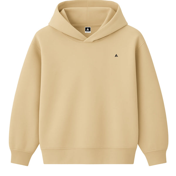 🟡 PRÉCOMMANDE: Hoodie 460g 100% Coton – Broderie Minimaliste - Design Visage Caché (F)